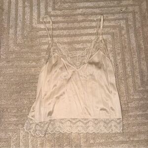 Lace Trim Satin Camisole - SOLD!